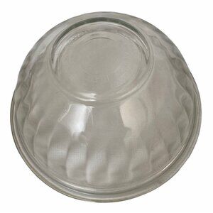 Pyrex #325 Clear Glass Nesting Mixing Bowl Ribbed Scalloped 2.6 Quarts 2.5 Liter